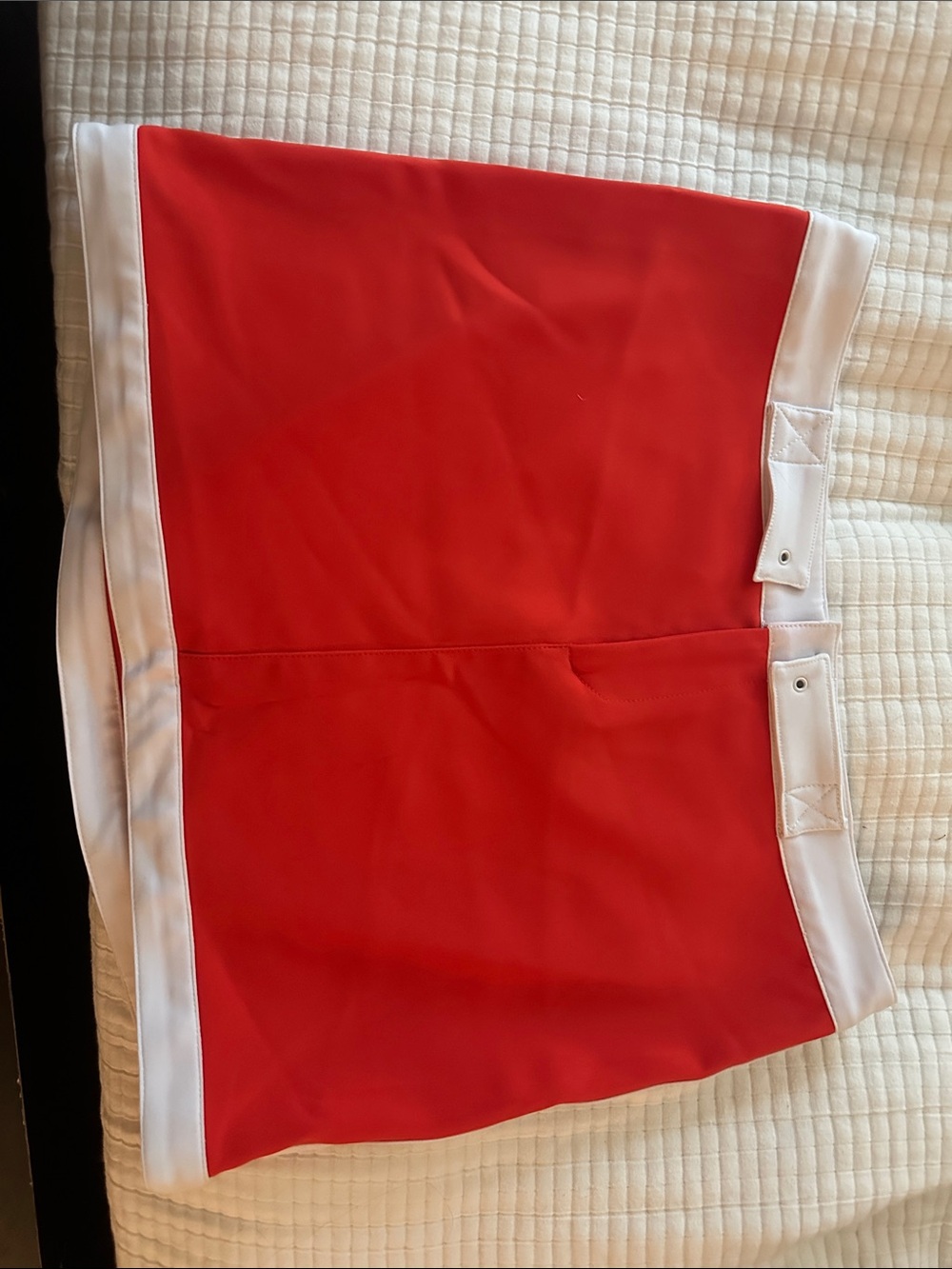 Anna Sui Red and White Mini Skirt